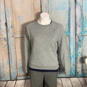 Levi Small Gray Sweatshirt with white stripes down sides